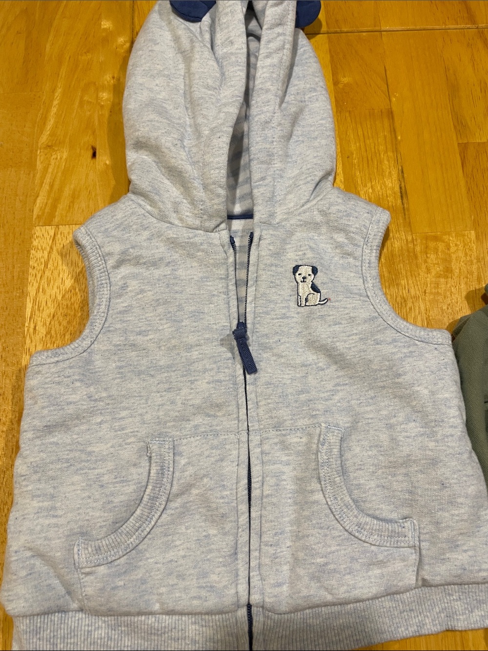 Carter's Red Hooded Toddler Vest with Forest Print - Picture 6 of 7